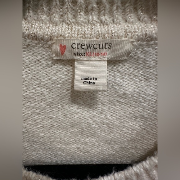 Crewcuts - JCrew- Ivory Knit Sweater - Kids (Girls) Size XL (12-14) - Picture 6 of 8